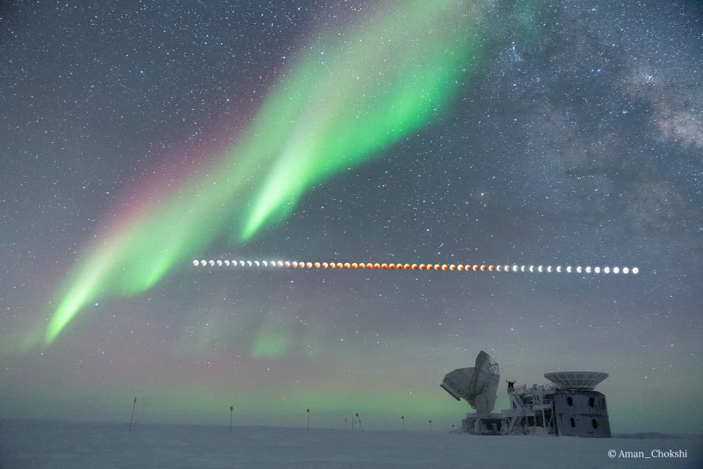 APOD: Lunar Eclipse at the South Pole - November 5, 2022