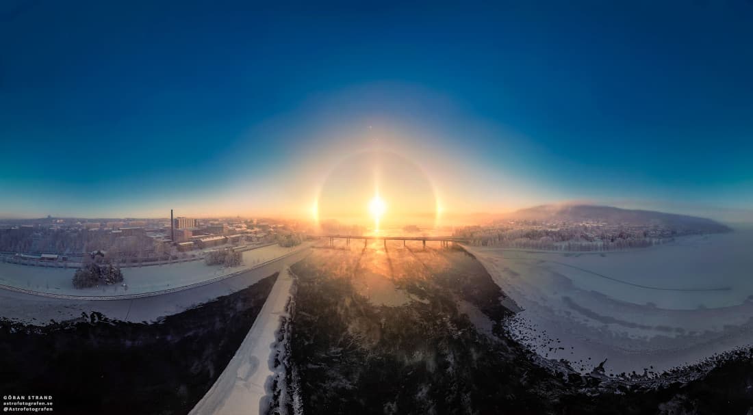 APOD: Sun Halo at Sixty-three Degrees North - December 21, 2022