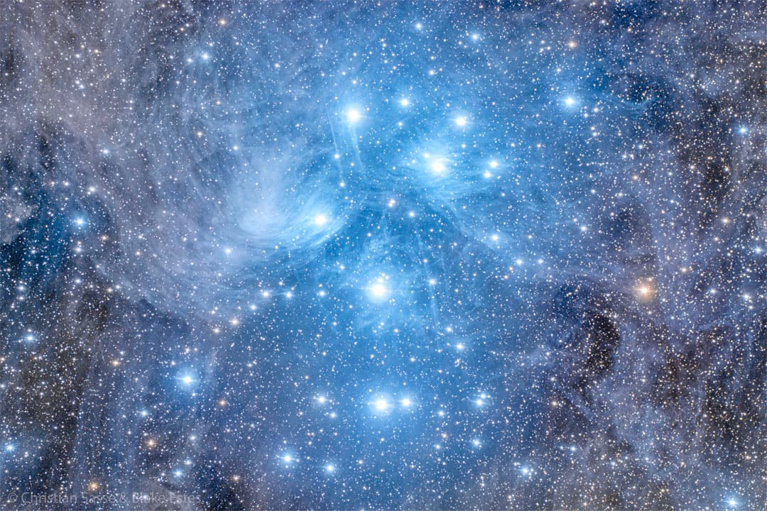 APOD: Pleiades: The Seven Sisters Star Cluster - December 5, 2022