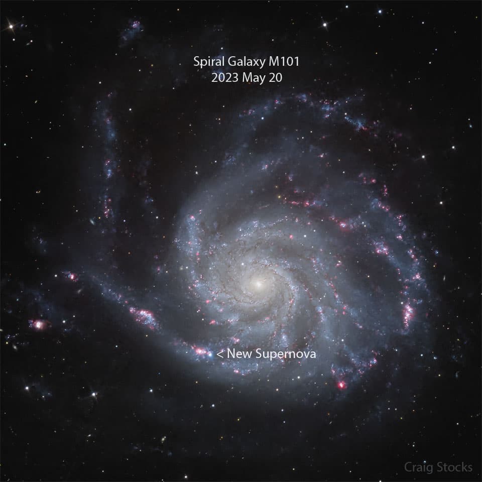 APOD: Supernova Discovered in Nearby Spiral Galaxy M101 - May 22, 2023