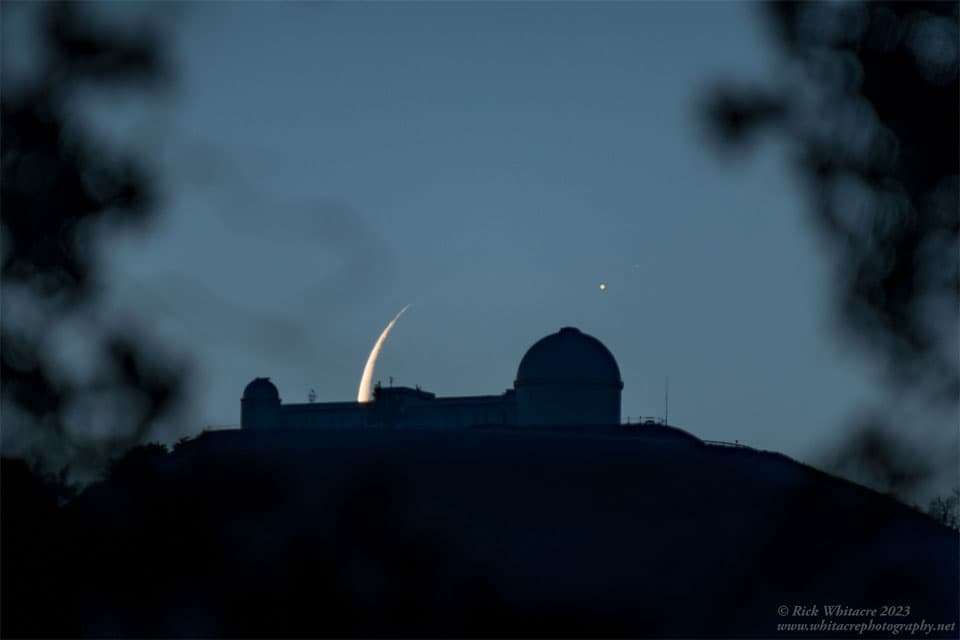 APOD: Observatory Aligned with Moon Occulting Jupiter - May 24, 2023