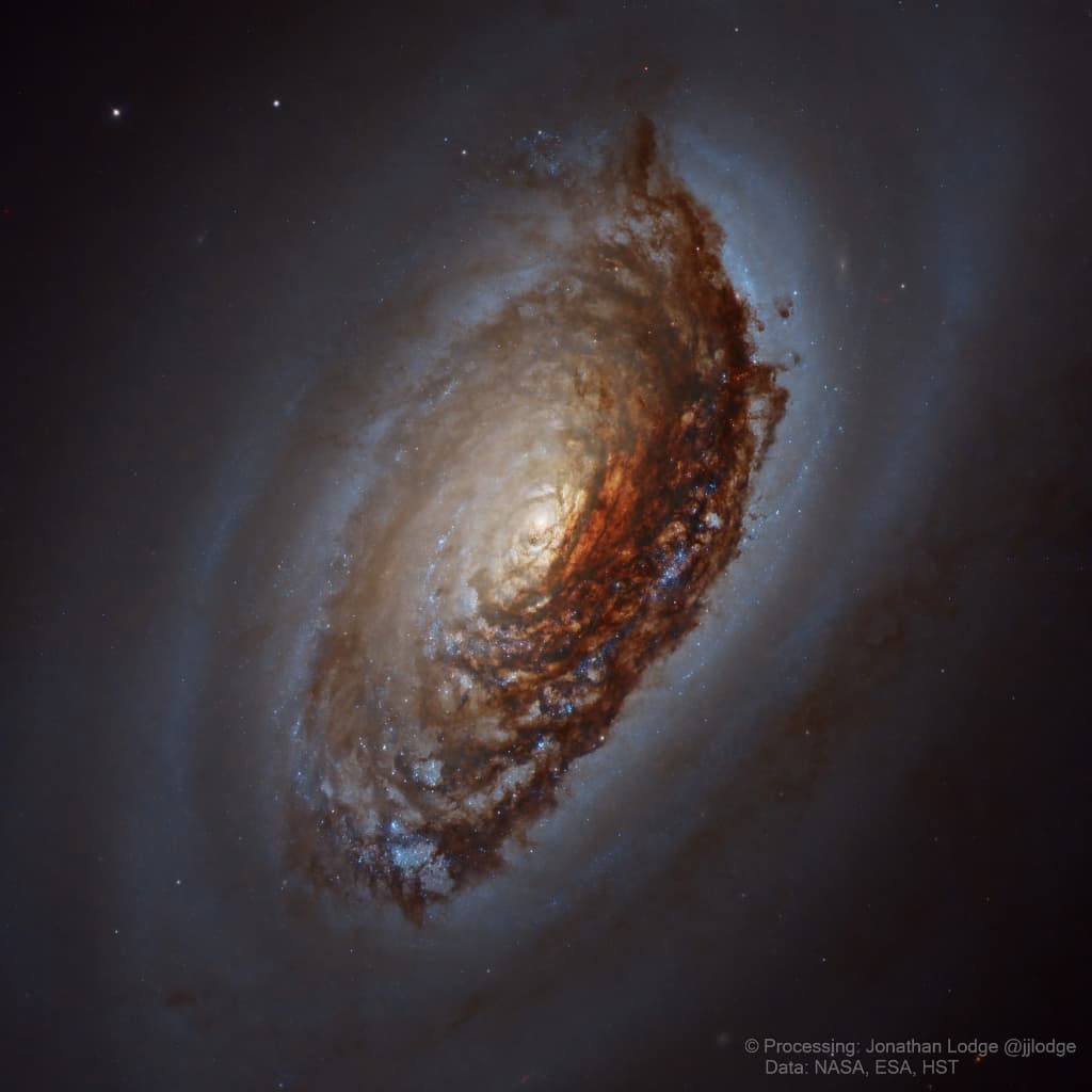APOD: M64: The Black Eye Galaxy Close Up - July 20, 2023