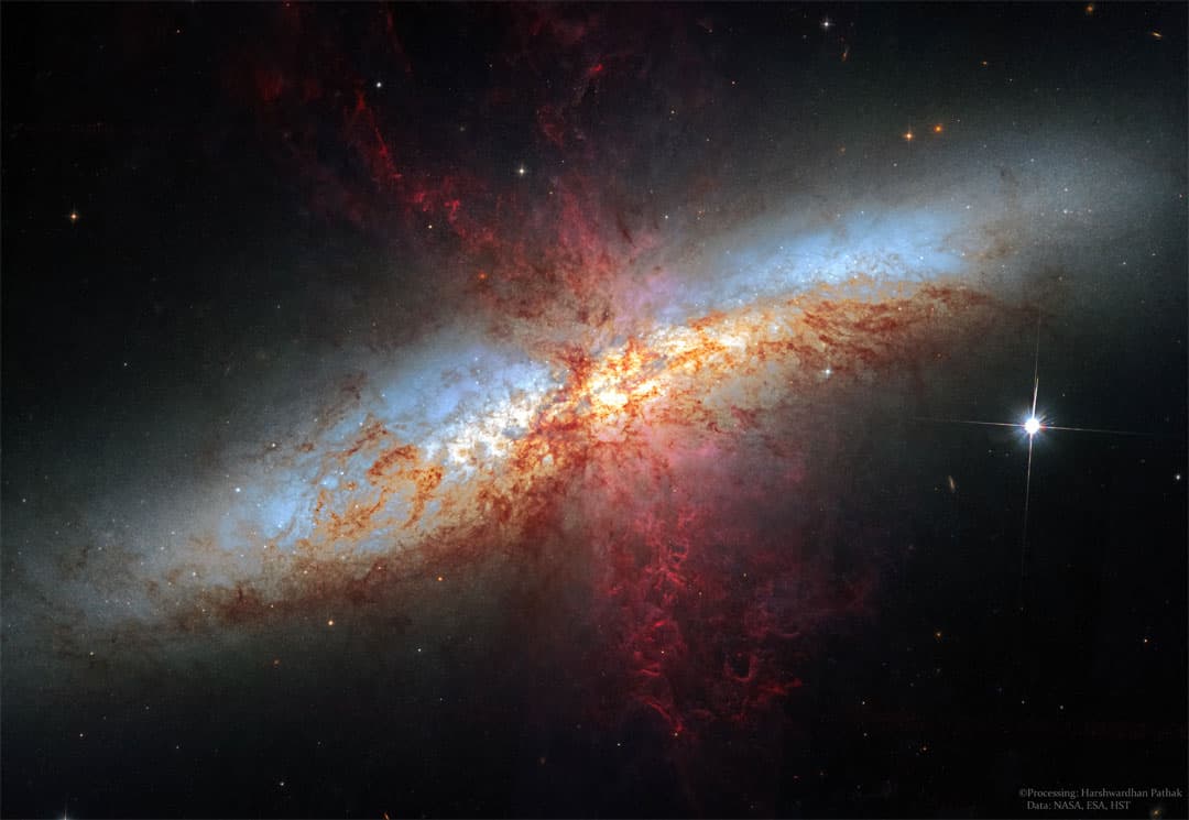 APOD: M82: Galaxy with a Supergalactic Wind - August 2, 2023