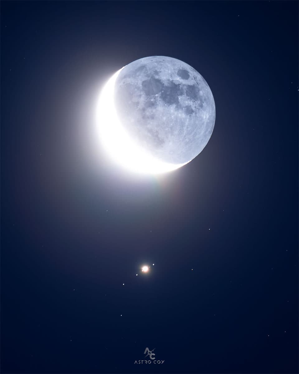 APOD: Moon Meets Jupiter - August 8, 2023