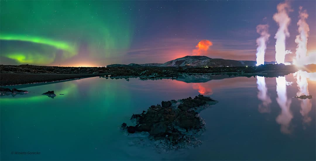 APOD: A Triply Glowing Night Sky over Iceland - August 15, 2023
