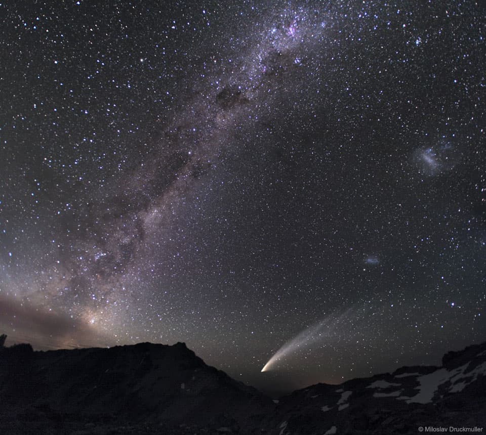 APOD: Three Galaxies and a Comet - August 27, 2023