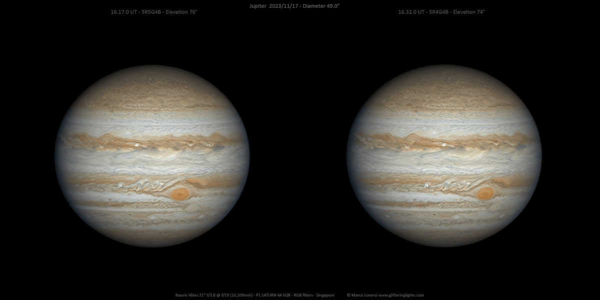 APOD: Stereo Jupiter near Opposition - November 24, 2023