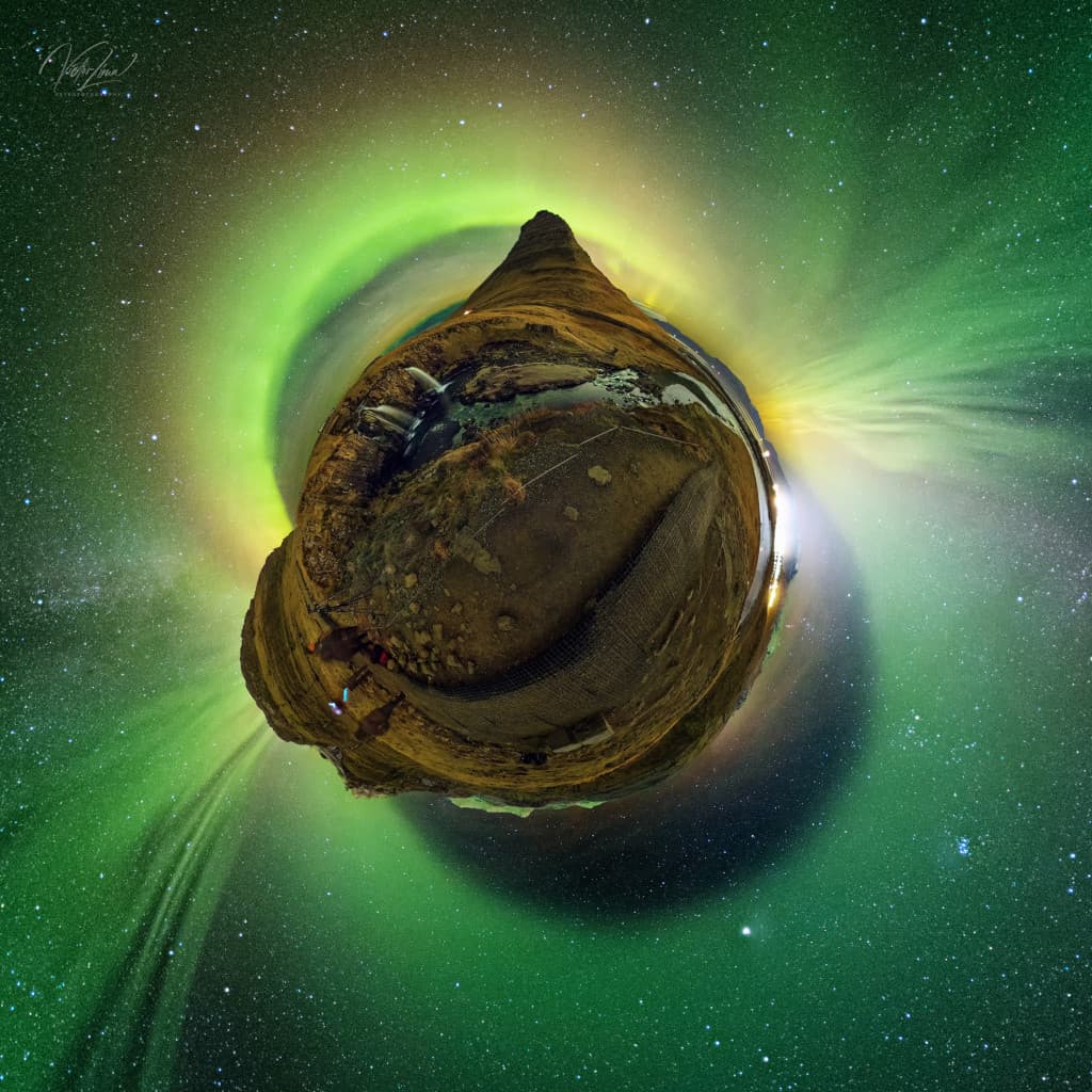 APOD: Little Planet Aurora - November 25, 2023