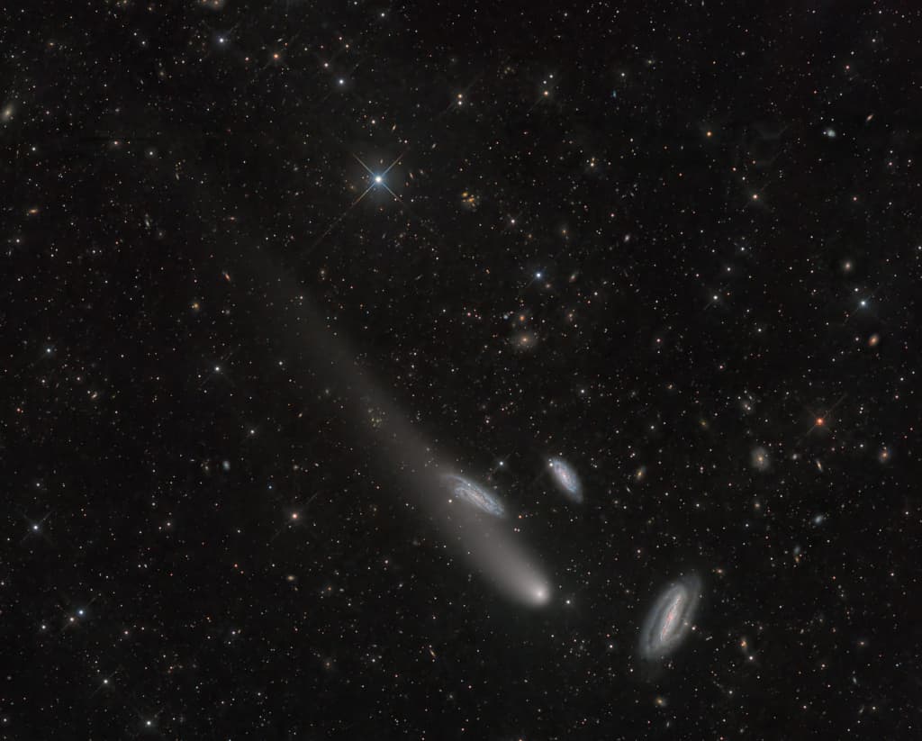 APOD: Three Galaxies and a Comet - December 21, 2023