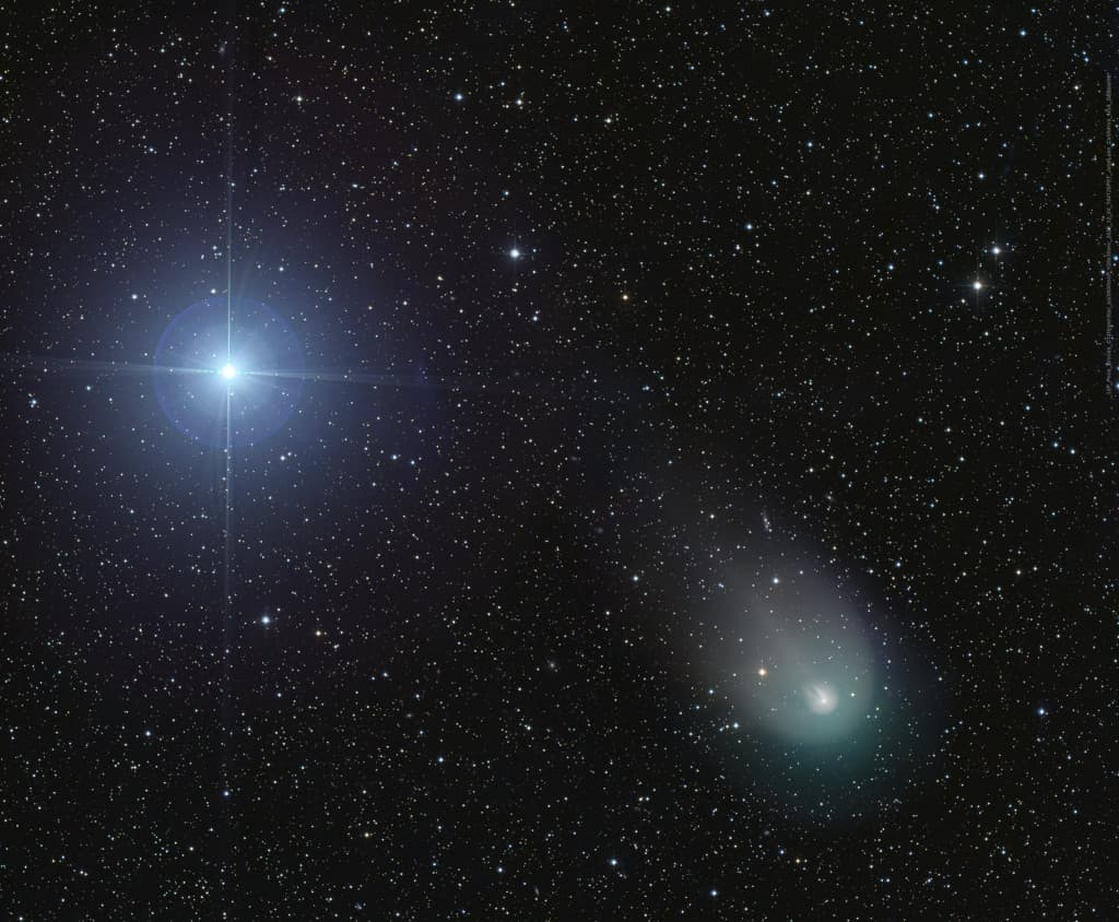 APOD: Vega and Comet 12P/Pons-Brooks - December 8, 2023