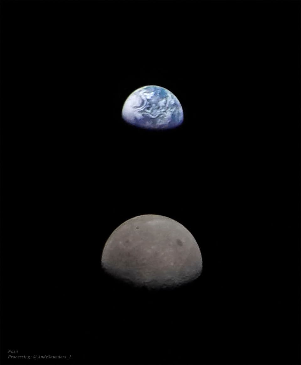 APOD: Earth and Moon from Beyond - January 24, 2024