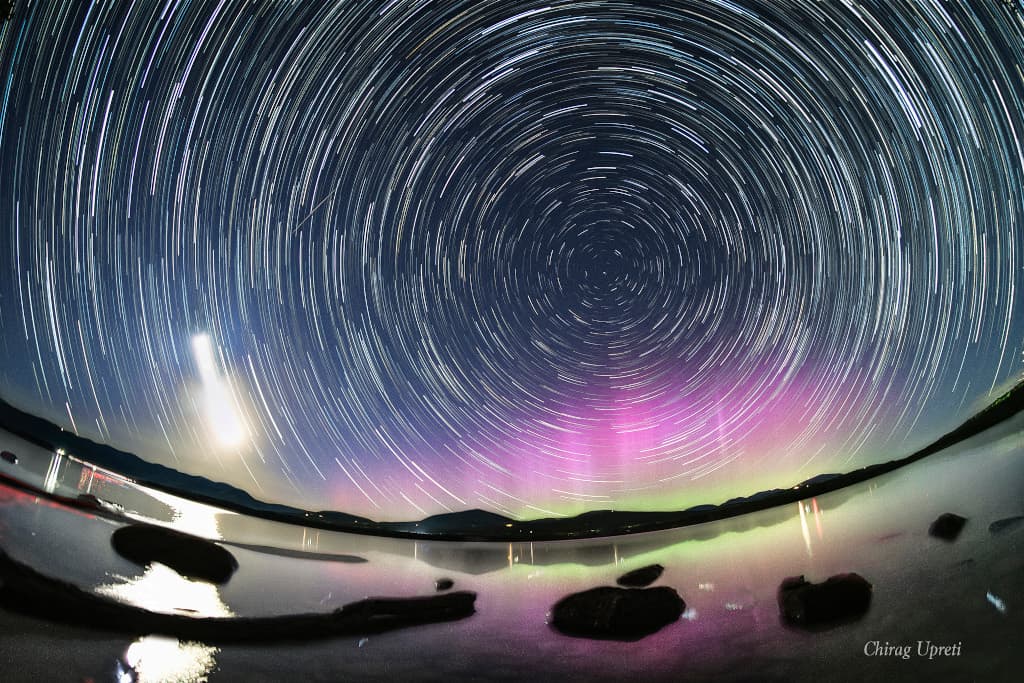 APOD: North Celestial Aurora - May 18, 2024