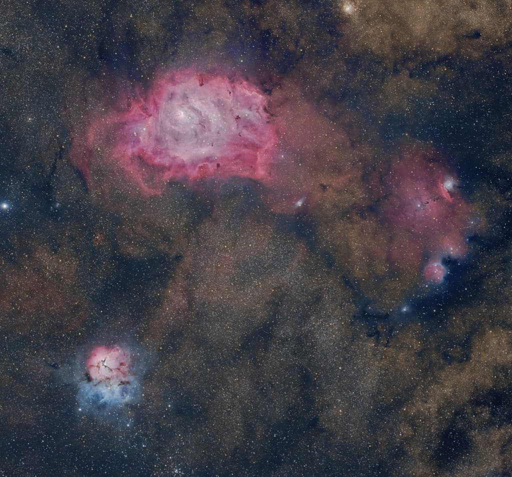 APOD: A Sagittarius Triplet - July 10, 2024