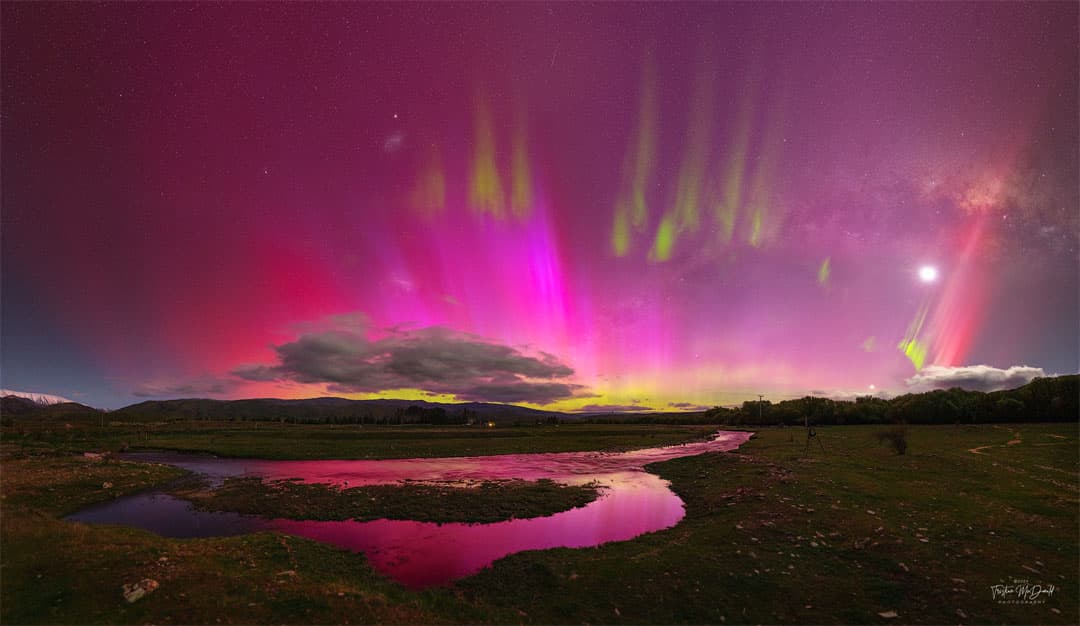APOD: Colorful Aurora over New Zealand - October 16, 2024