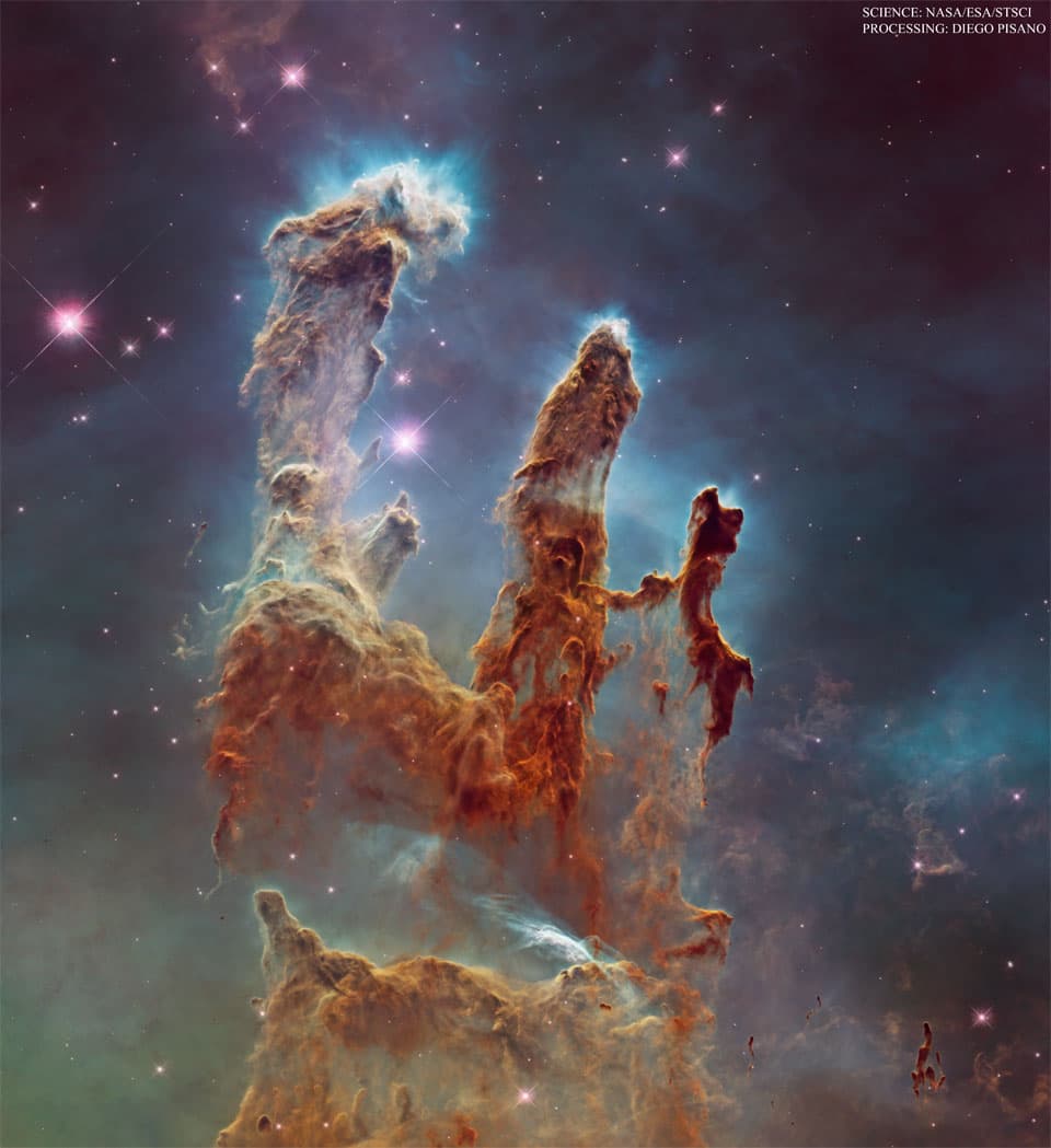 APOD: M16: Pillars of Star Creation - October 22, 2024
