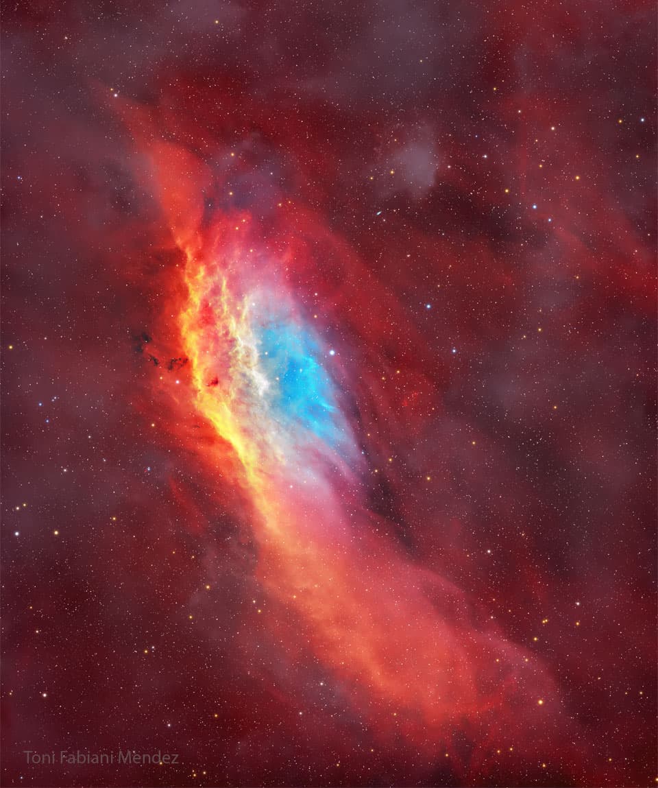APOD: NGC 1499: The California Nebula - March 10, 2025