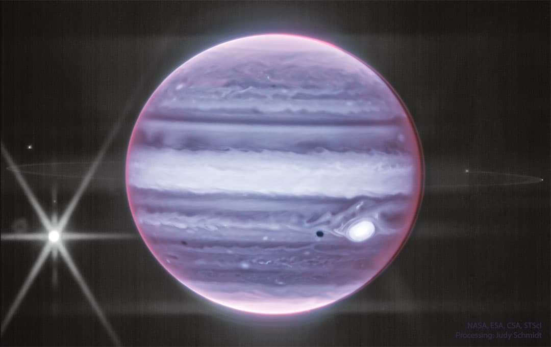 APOD: Jupiter and Ring in Infrared from Webb - April 2, 2025