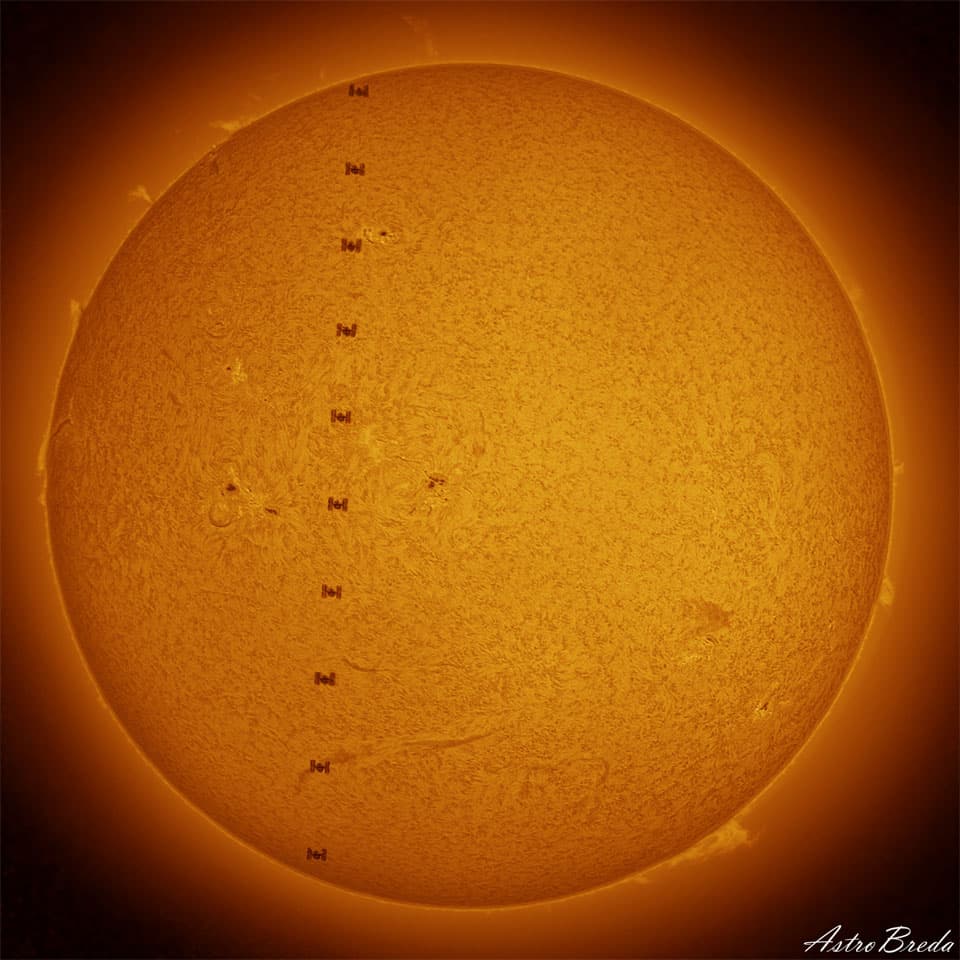 APOD: International Space Station Crosses the Sun - May 21, 2025