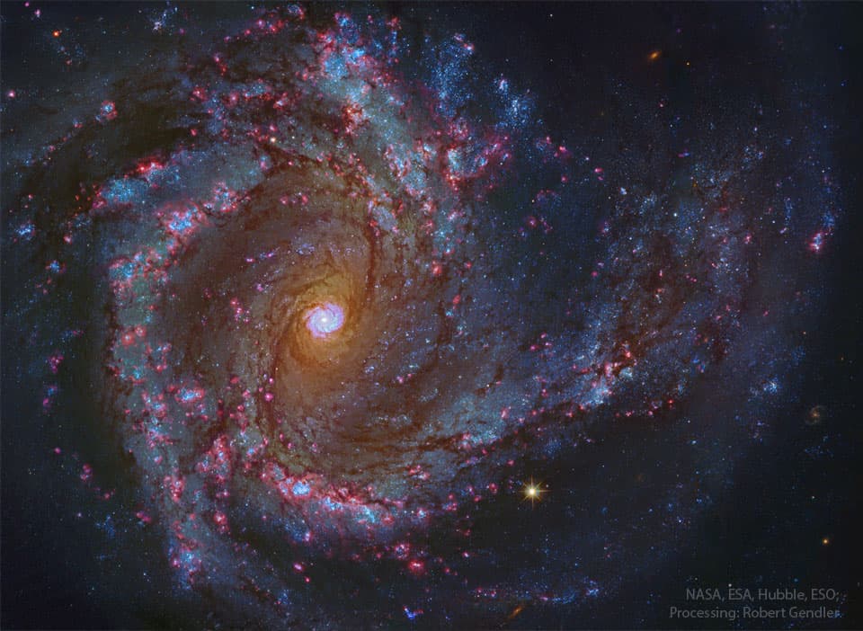 APOD: In the Center of Spiral Galaxy M61 - June 24, 2025