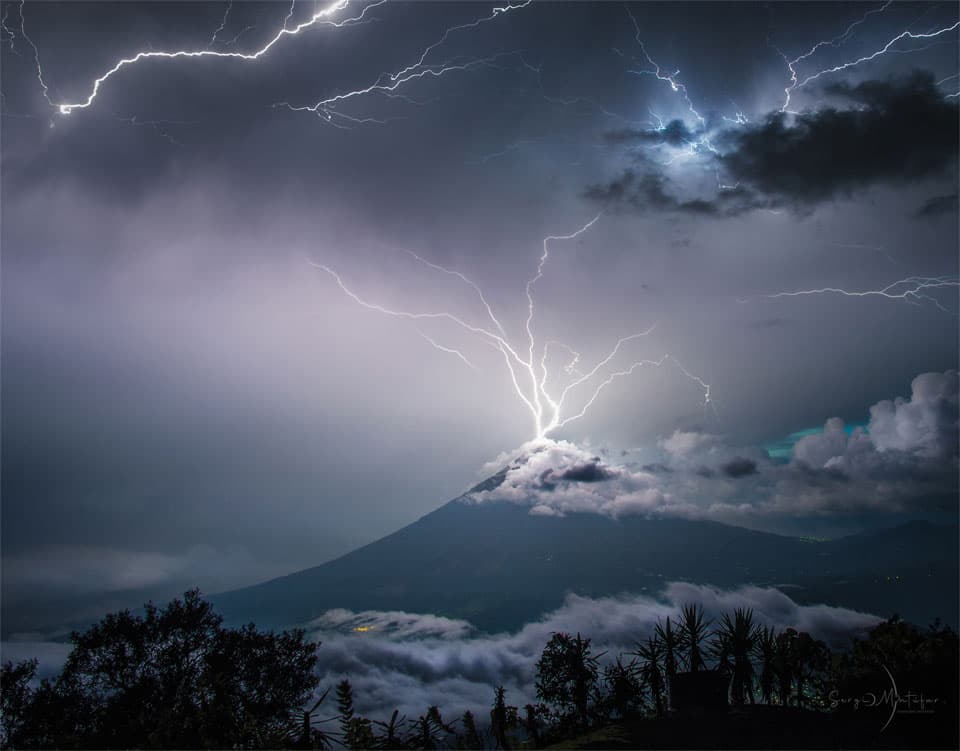 APOD: Lightning over the Volcano of Water - July 27, 2025