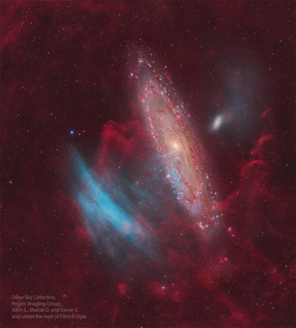 APOD: Blue Arcs Toward Andromeda - August 4, 2025