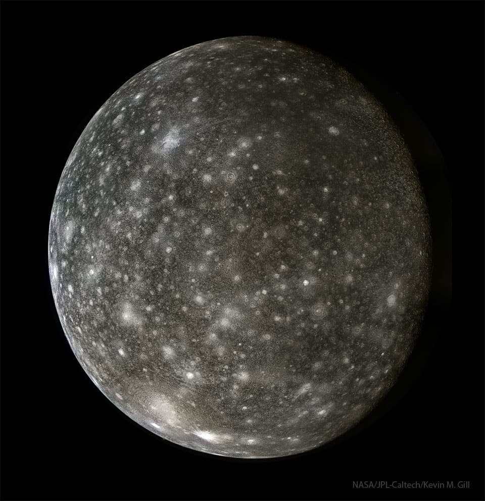 APOD: Callisto: Dirty Battered Iceball - September 1, 2025