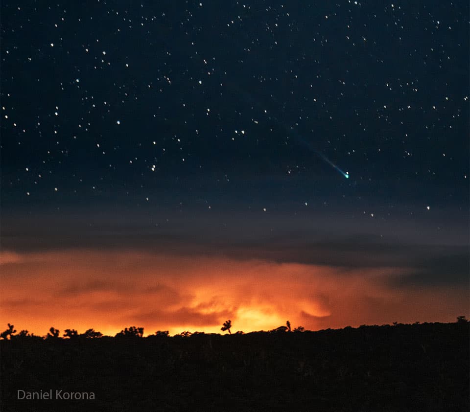 APOD: New Comet SWAN25B over Mexico - September 16, 2025