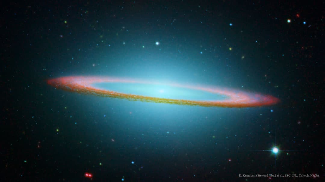 APOD: M104: The Sombrero Galaxy in Infrared - January 11, 2026