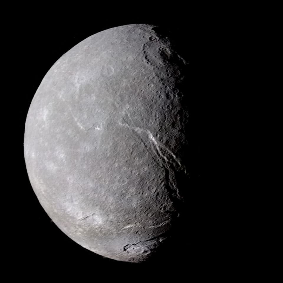 APOD: Uranus's Largest Moon: Titania - March 31, 2026