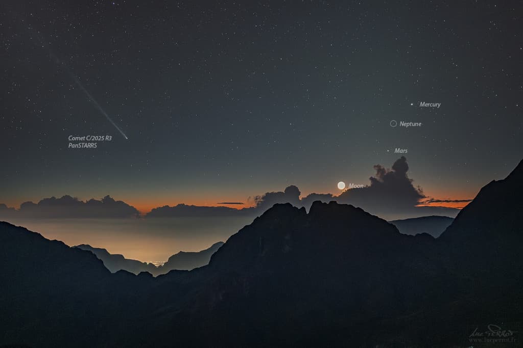APOD: PanSTARRS and Planets - April 18, 2026
