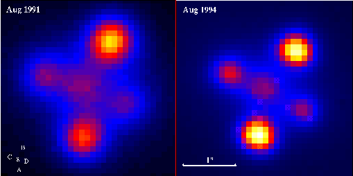 NASA APOD December 15, 1996: Microlensing of the Einstein Cross