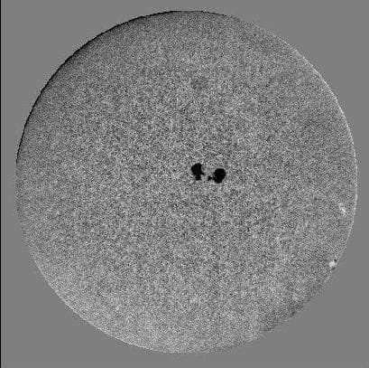 NASA APOD January 8, 1997: Grey Sun Seething