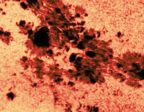 APOD: Sunspots: Magnetic Depressions - January 13, 1997