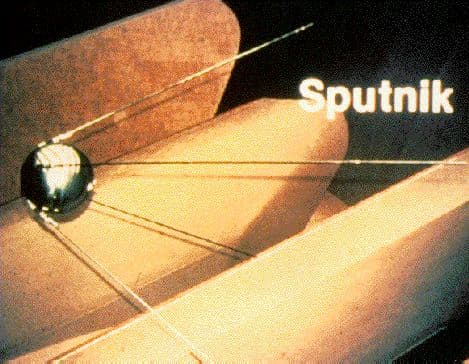 APOD: Sputnik: Traveling Companion 

Courtesy: - April 27, 1997