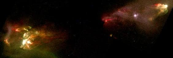 NASA APOD June 19, 1997: HH1/HH2: Star Jets