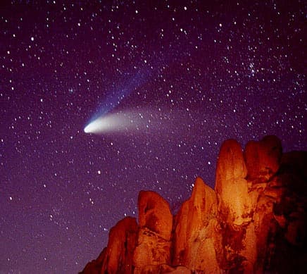 APOD: Hale-Bopp from Indian Cove - August 6, 1997