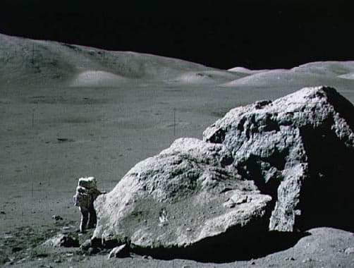 APOD: Apollo 17: Boulder on the Moon - September 5, 1997