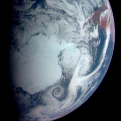 APOD: A Passing Spaceship Views Earth - February 4, 1998