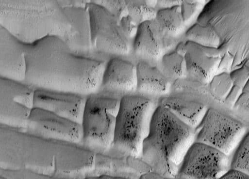 APOD: Mars: Ridges Near The South Pole - March 20, 1998