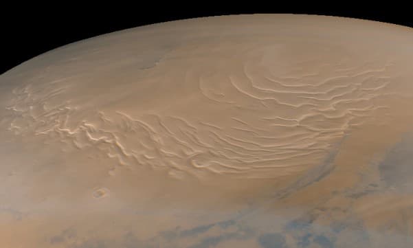 NASA APOD September 24, 1998: The North Pole Of Mars