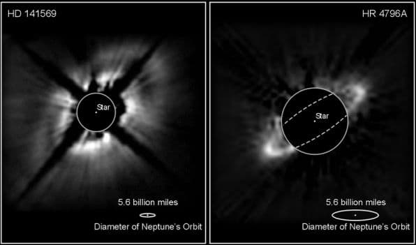 APOD: Possible Planets And Infrared Dust - January 20, 1999