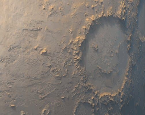 APOD: Happy Face Crater on Mars - March 15, 1999