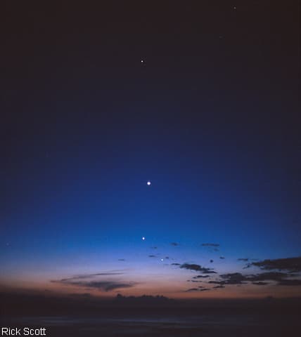 APOD: March of the Planets - March 25, 1999