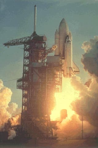 APOD: Liftoff of Space Shuttle Columbia - April 11, 1999