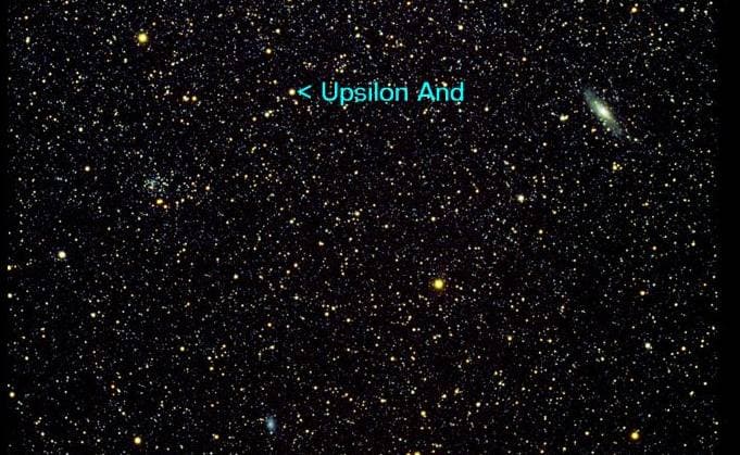 APOD: Where is Upsilon Andromedae? - April 22, 1999