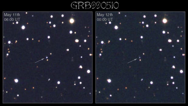 APOD: GRB 990510: Another Unusual Gamma Ray Burst - May 26, 1999