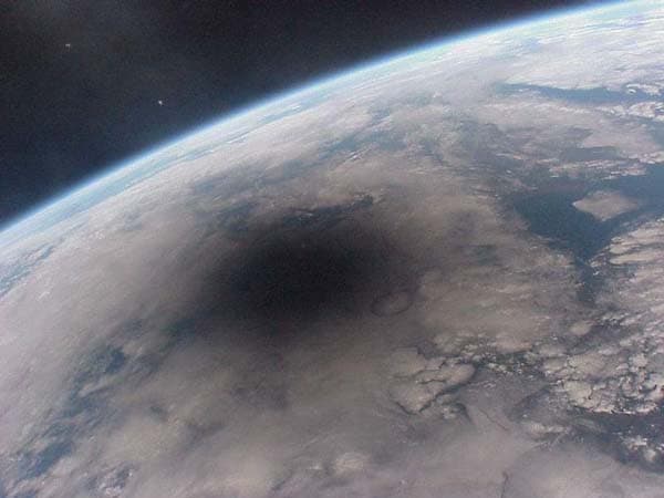APOD: Looking Back on an Eclipsed Earth - August 30, 1999