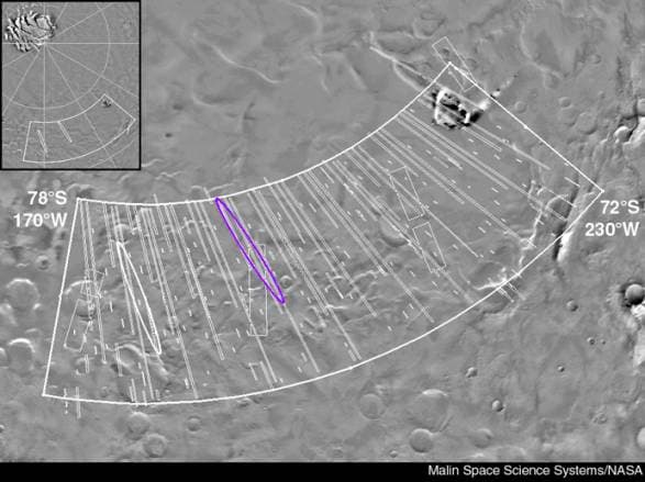 APOD: Landing At The Martian South Pole - December 1, 1999