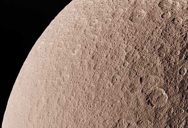 APOD: Rhea: Saturn's Second Largest Moon - December 5, 1999