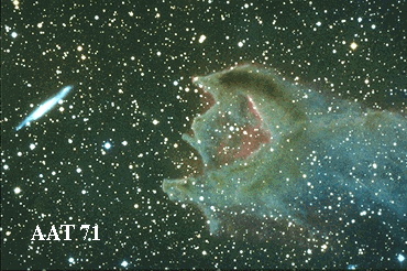 APOD: CG4: A Ruptured Cometary Globule - October 5, 1995